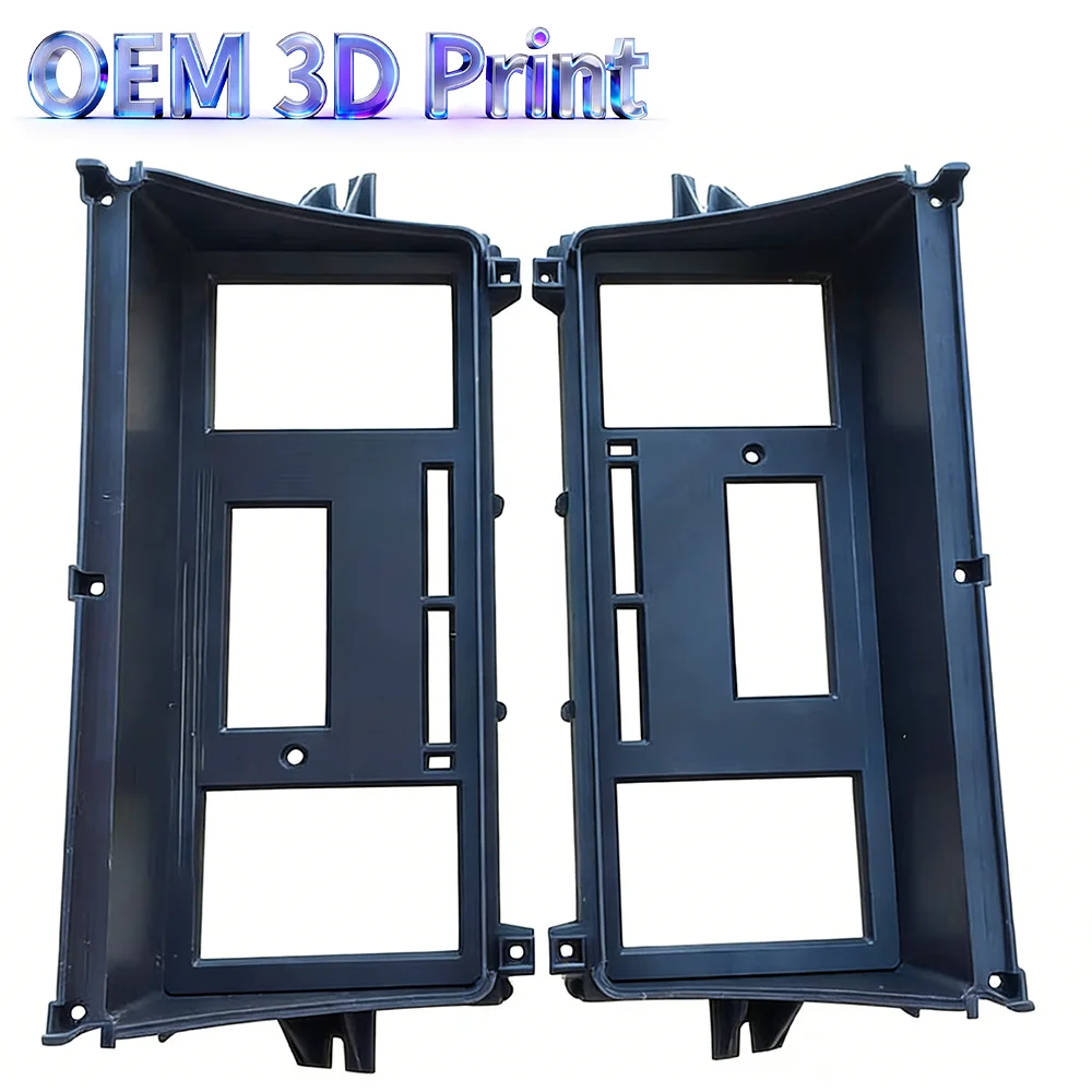 OEM FDM/SLA 3D Printing Custom Black Plastic Electronic Equipment Housing Instrument Panel Bracket Non-standard Plastic Shell