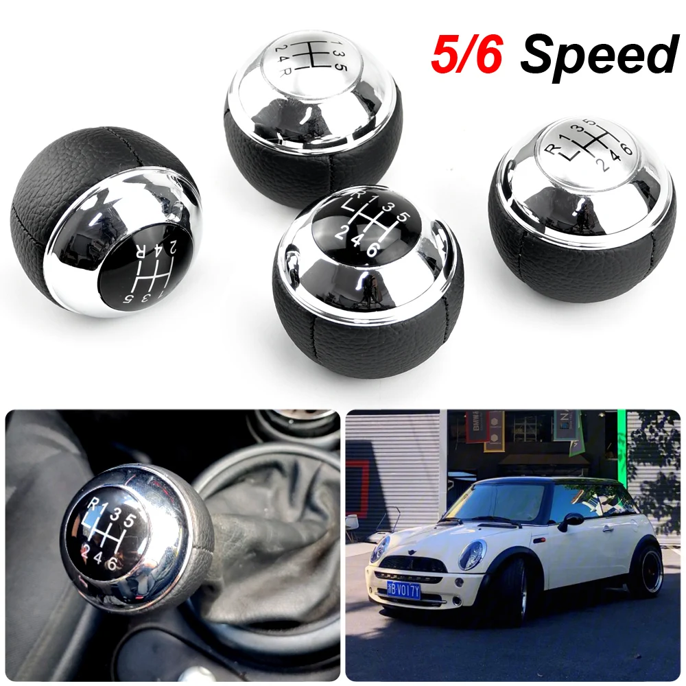 5 Speed Car Manual Gear Shift Knob Lever Shifter Knob for Mini R50 2000-2006 Cabrio R52 2002-2008