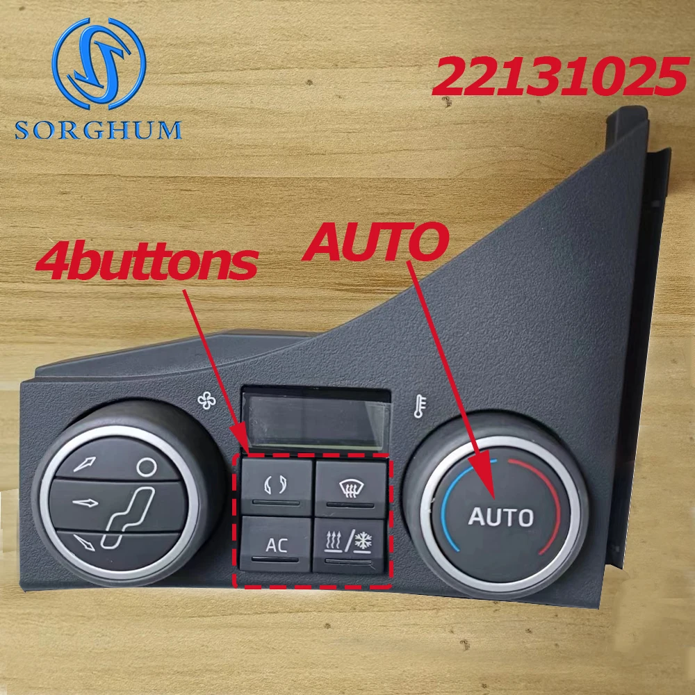 

22131025 For Volvo FH Truck Right Hand Drive A/C Air-Conditioning Heater Control Panel Dashboard Cabin Radiator Switch 20213859