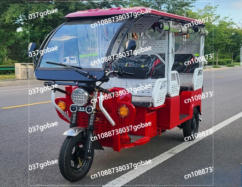 Electric Tricycle Foreign Trade Passenger Operation Pickup Car India South East Asia Tourism Passenger Taxi