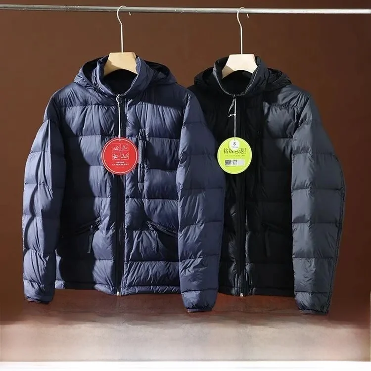 

Men's down Jaet Outdoor Goose down Hooded Stand Collar Winter Warmth Windproof Water Repellent Faionable Regular Fit Zipper