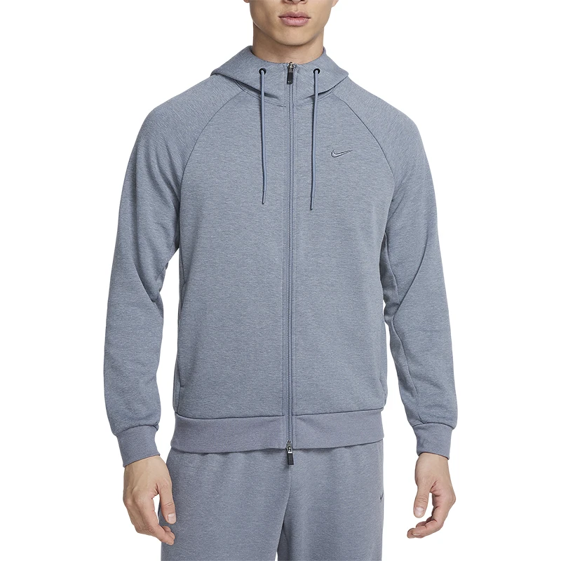 Giacca da corsa da allenamento con protezione solare con cappuccio da uomo originale Nike Dri-FIT FZ0968-065