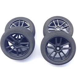 4 pezzi 66mm spugna schiuma ruota pneumatico per 1/10 RC Buggy RC fuoristrada auto da corsa rally auto Drift Car HSP Sakura Tamiya