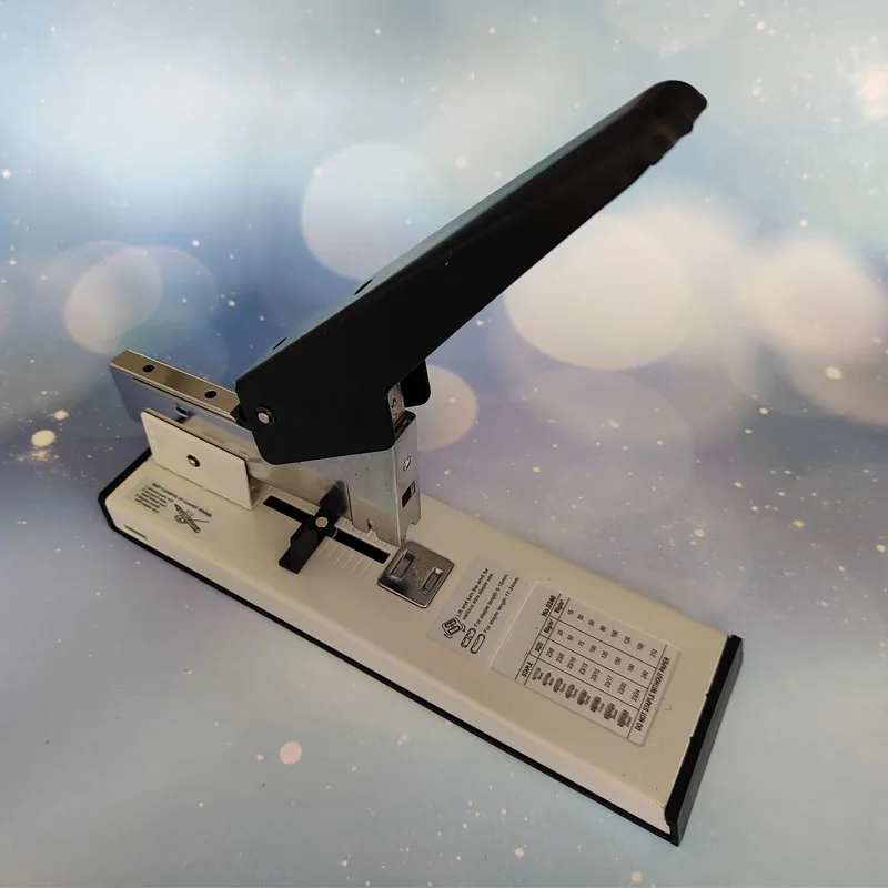 Large Capacity Paper Binding Stapler Heavy Duty Stapler Bookbinding Stapling Staples Hand Operated Stapler 180-200 Sheet