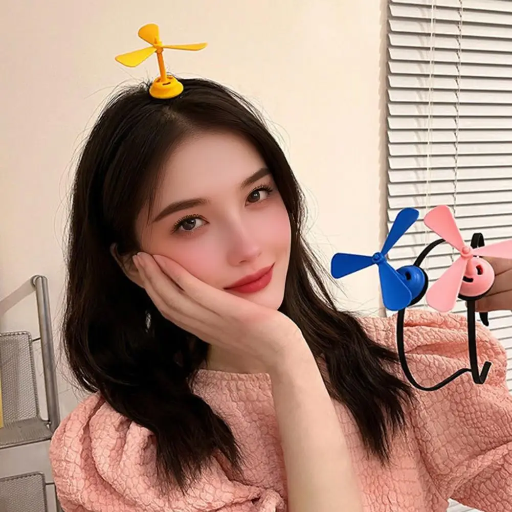 Opaska do włosów z dekoracją wachlarza, nowatorska opaska z wachlarzem dla kobiet i mężczyzn, elastyczna obręcz do włosów z zabawną dekoracją na imprezę.