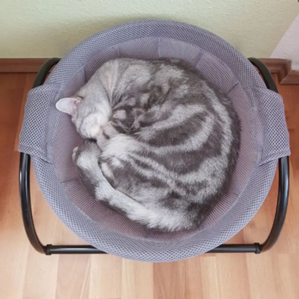 Detachable Elevated Cat Hammock Breathable With Stand Cat Standing Bed Free-Standing Comfortable Pet Sleeping Nest Winter - view 5