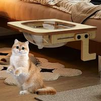 Cat Window Perch Transparent Window Mounted Easy to Clean for Sunbath for Large Cats Space Saving Cat Window Bed Cat Hammock