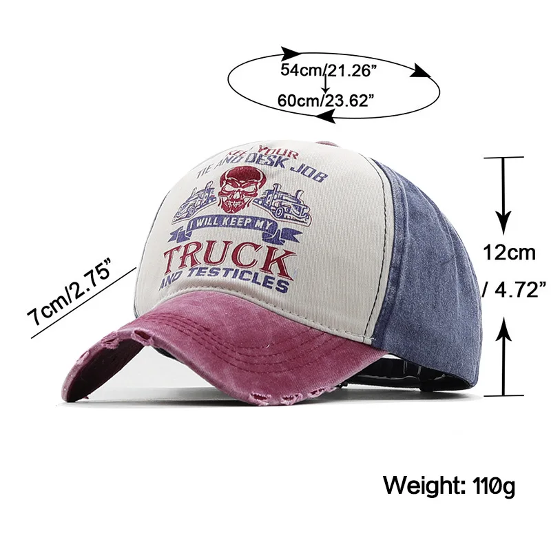 Vintage Washed Cotton Trucker Hat Men Women Snapback Caps Spring Summer Autumn Baseball Cap Sun Visor Hats