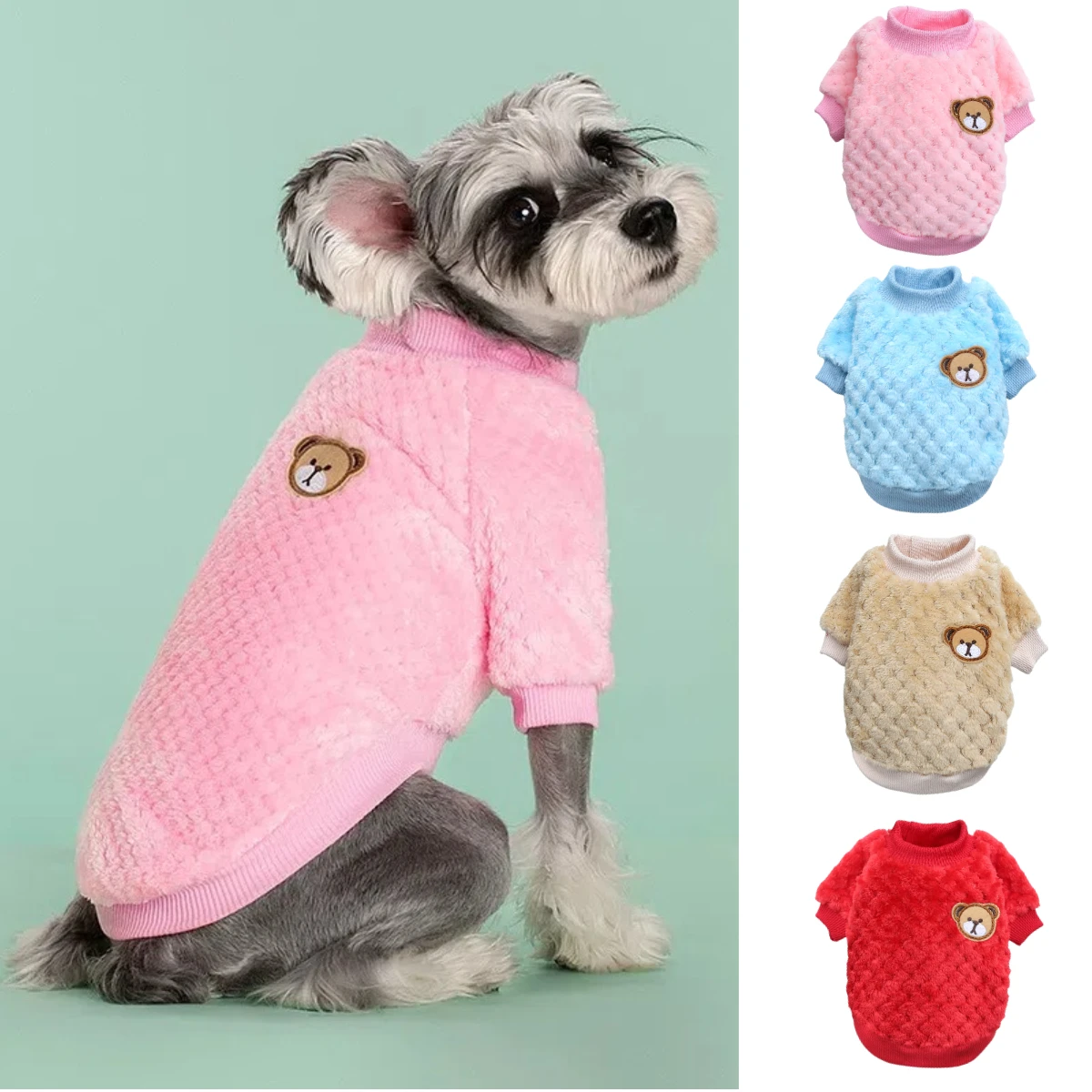 Kleine Hundekleidung Herbst Winter Welpen Warmer Mantel Kleiner Mittelgroßer Hund Katzenpullover Chihuahua Französische Bulldogge Kleidung Hundezubehör