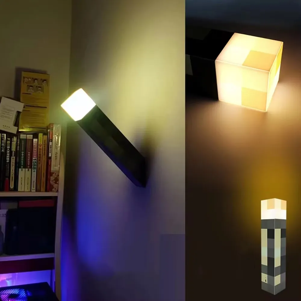 Brownstone Flashlight Torch Lamp Bedroom Decorative Light LED Night Light USB Charging with Buckle MyWorld Torch Light Gift