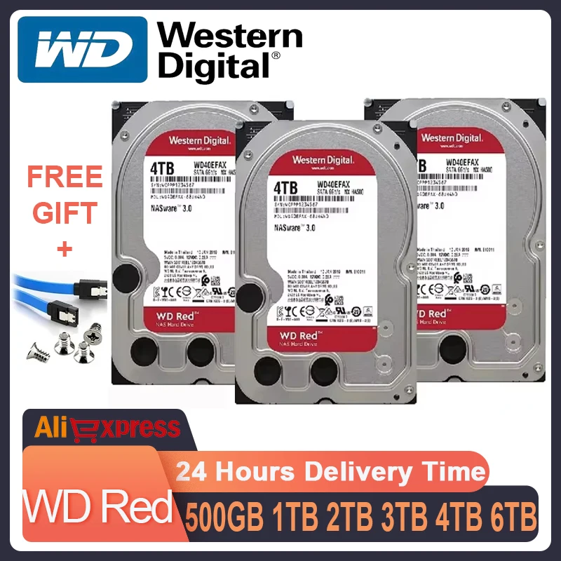 Western Digital WD Red NAS 1TB 2TB 3TB 4TB 6TB 5400RPM 3.5