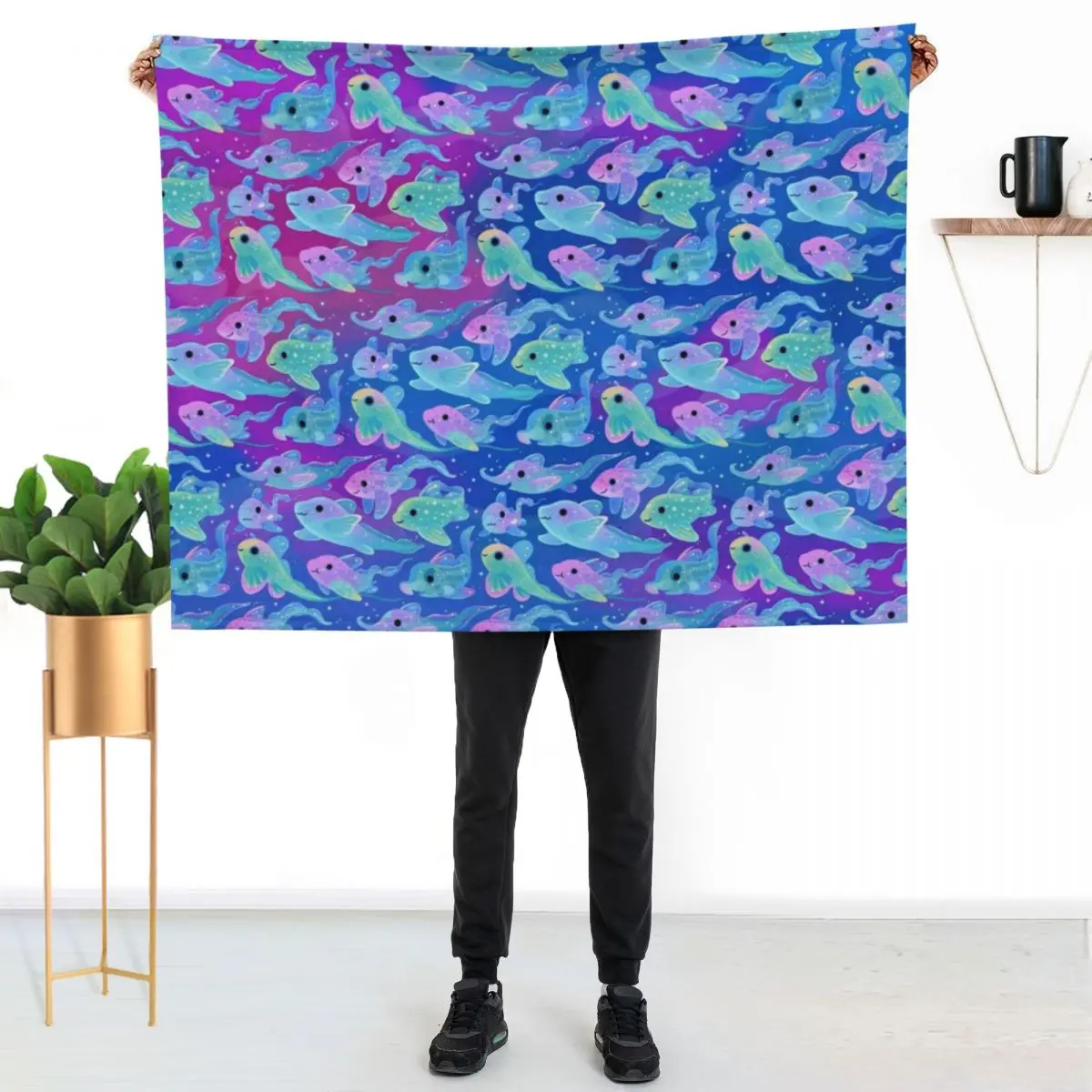 Chimaera (Ghost sharks) Throw Blanket Stylish Couch Blanket for Home Living Room