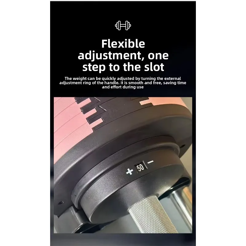 YTYIN دمبل قابل للتعديل 80 رطل معدات الصالة الرياضية المنزلية مع زيادة 2 كجم 36 كجم-80 رطل أوزان مجانية الدمبل #6