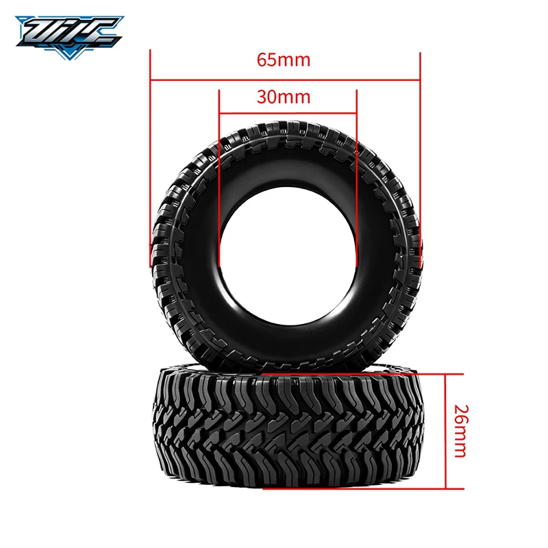 High-Grip ClingOn Rubber RC Crawler Tires, 1.3