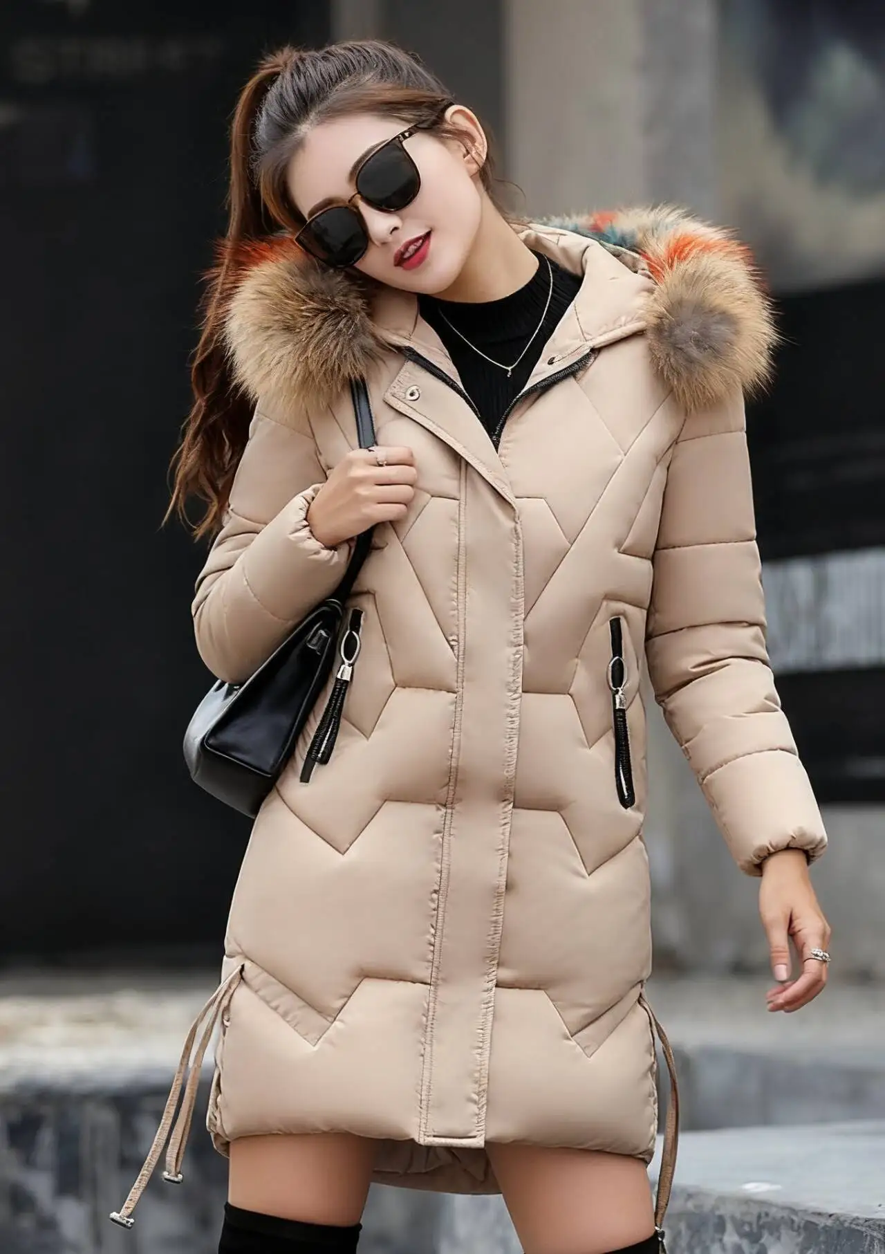 

Parkas Womens Vintage Autumn Linen Lining Buttoned Fitted Cropped Layered College Uniform Simple Comfortable Youthful Practical