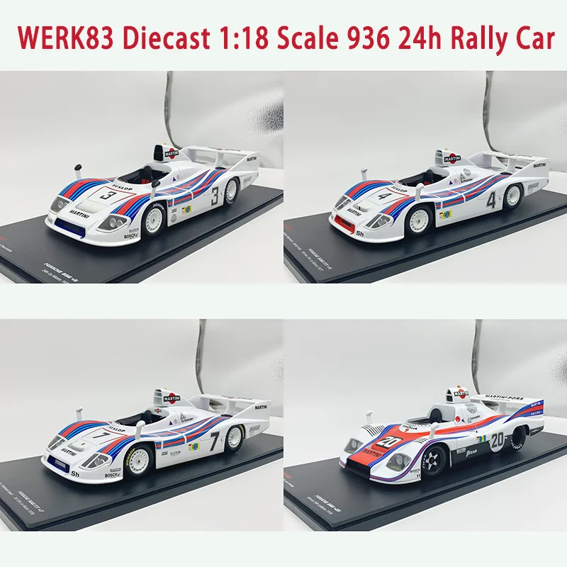 WERK83 moulé sous pression 1:18 échelle 936 24h voiture de rallye en alliage modèle de voiture décoration Collection Souvenir affichage cadeau de vacances