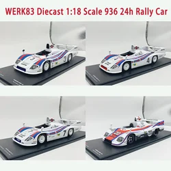 WERK83 Diecast 1:18 Scale 936 24h Rally Car Alloy Car Model Decoration Collection Souvenir Display Holiday Gift