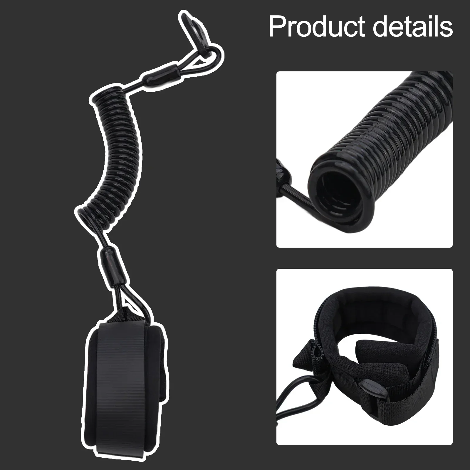 High Quality SafetyTether Lanyard For Kawasaki Jet Ski Blue & Black Nylon & PC & Rubber Replacement Auto Parts