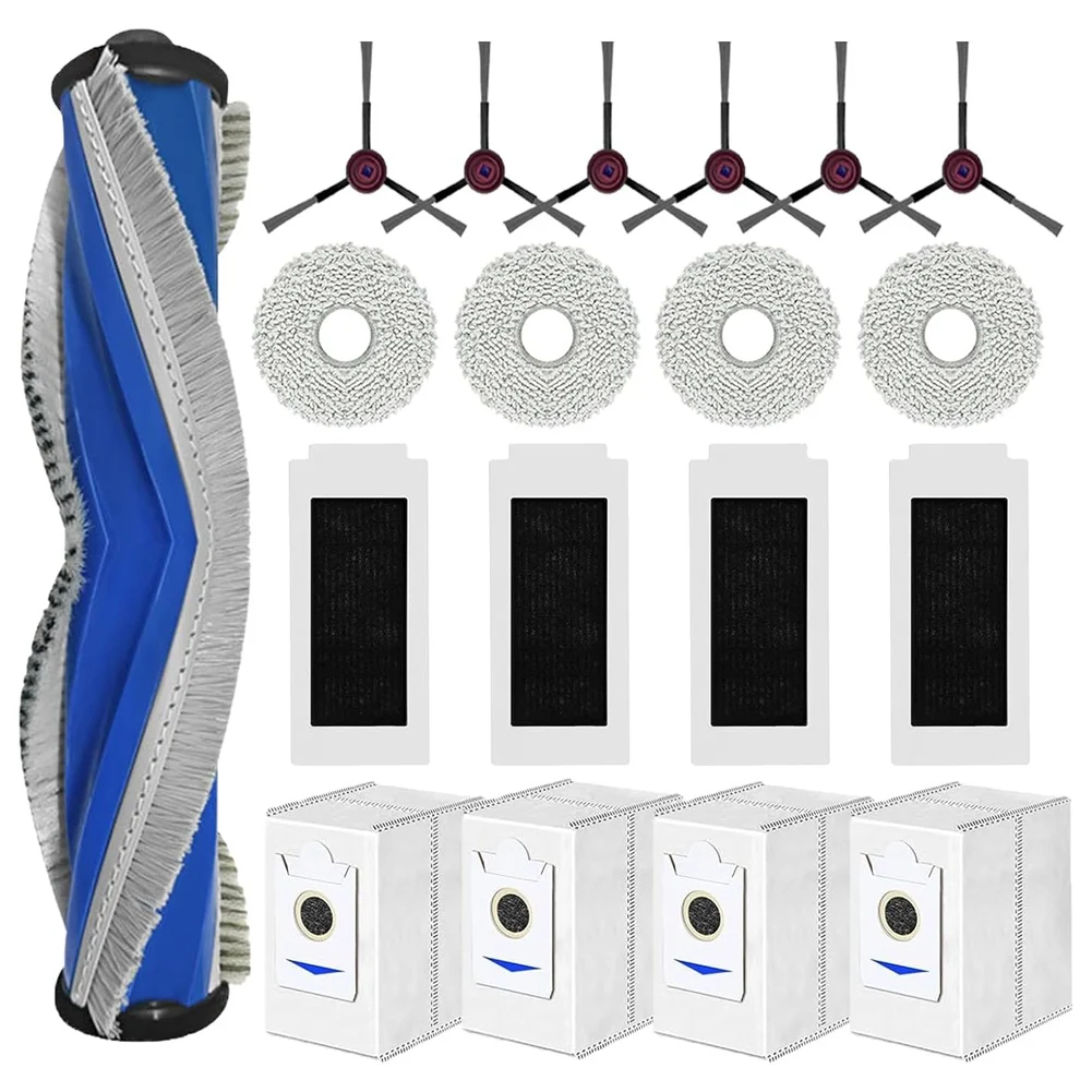 

Комбинированный робот-пылесос ABKR для ECOVACS DEEBOT T30S/T30S, основная боковая щетка, фильтр Hepa, швабра, тканевый мешок для пыли, комплект аксессуаров
