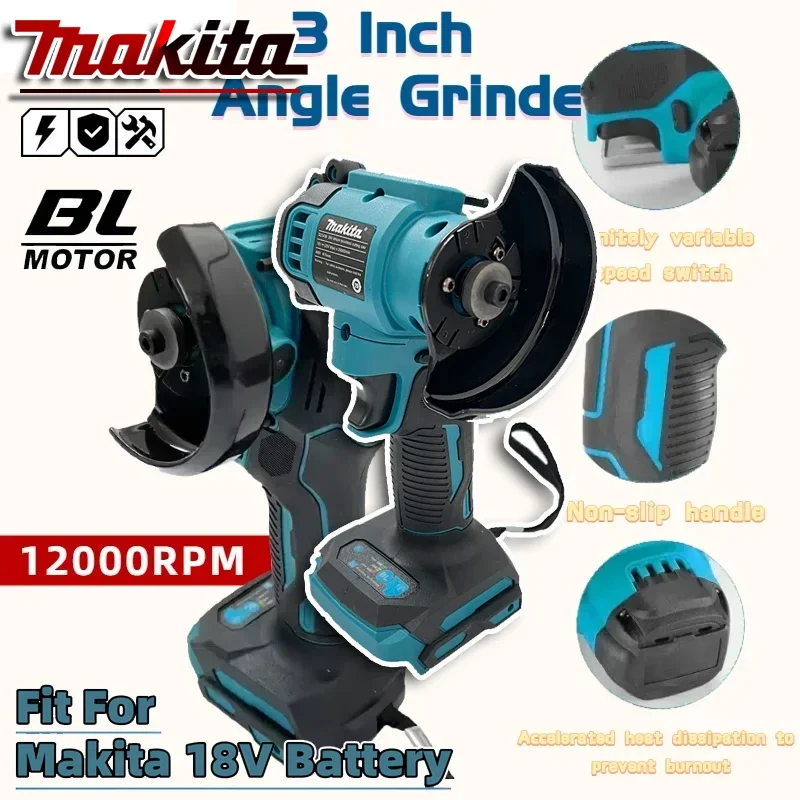 

Новая 3-дюймовая мини-угловая шлифмашина Makita, беспроводная, 3-дюймовый электрический отрезной инструмент, циркулярная пила, электроинструмент, 20В, аккумулятор