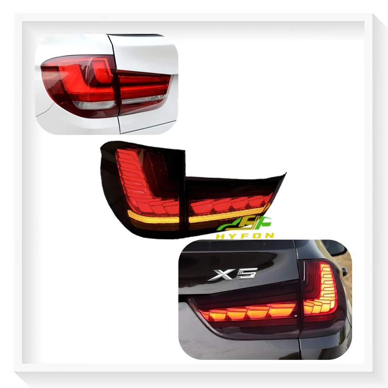 

For BMW X5 F15 2014-2018 Upgrade Dynamic Full LED Dragon Scale Taillights Streamer Turn Signal LED Running Lights Plug and Play