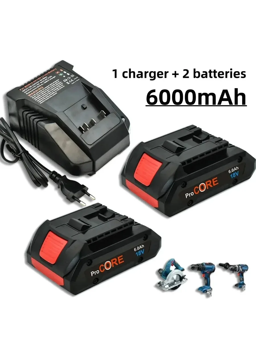 Voor BOSCH 18 V ProCORE Li-ion Batterij 21700 6.0Ah Vervanging voor Professionele BAT609 BAT618 met BMS - afbeelding 2