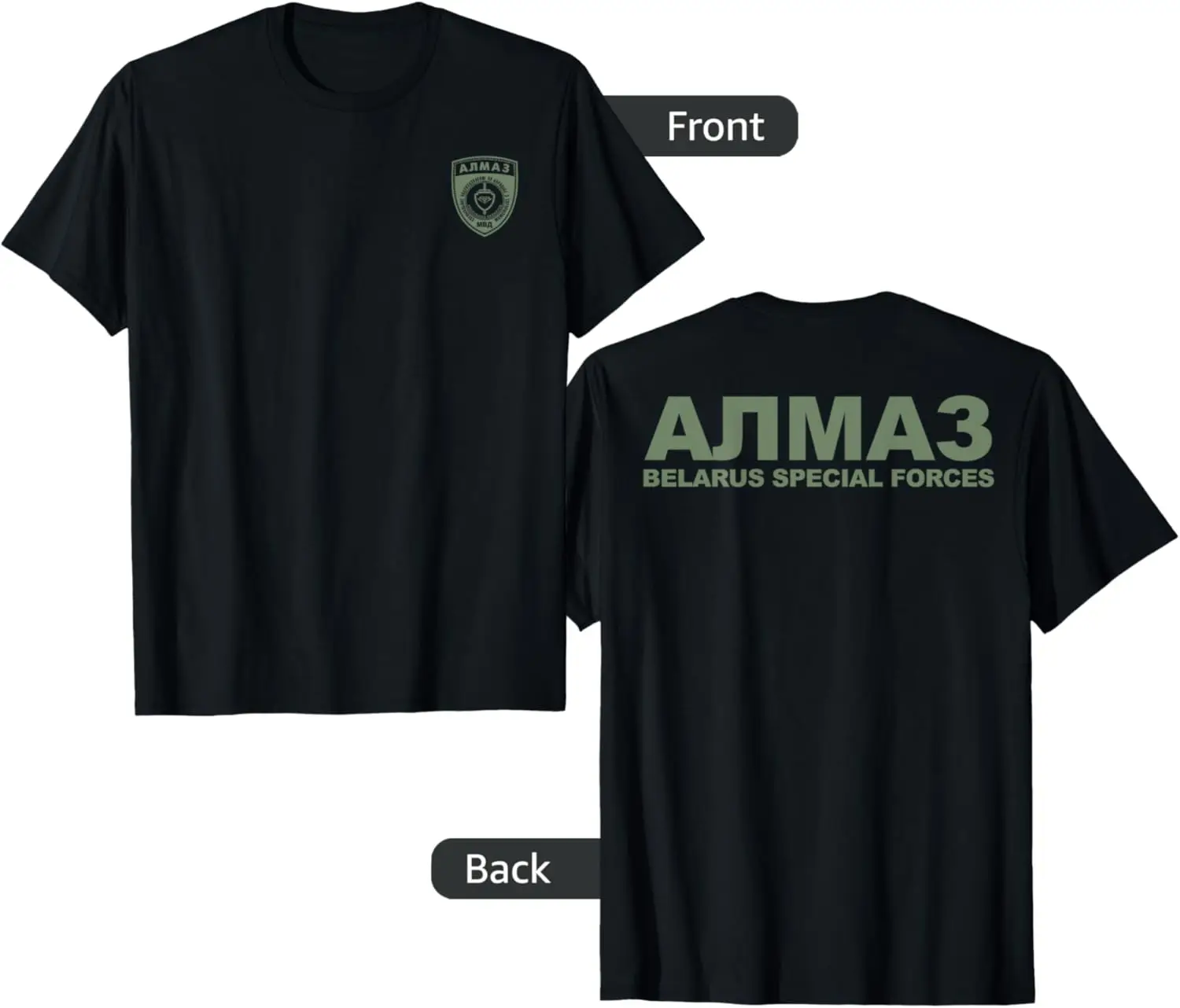 

Belarus Special Forces Spetsnaz Almaz Alpha Group T-shirt Short Sleeve Casual 100% Cotton Shirt