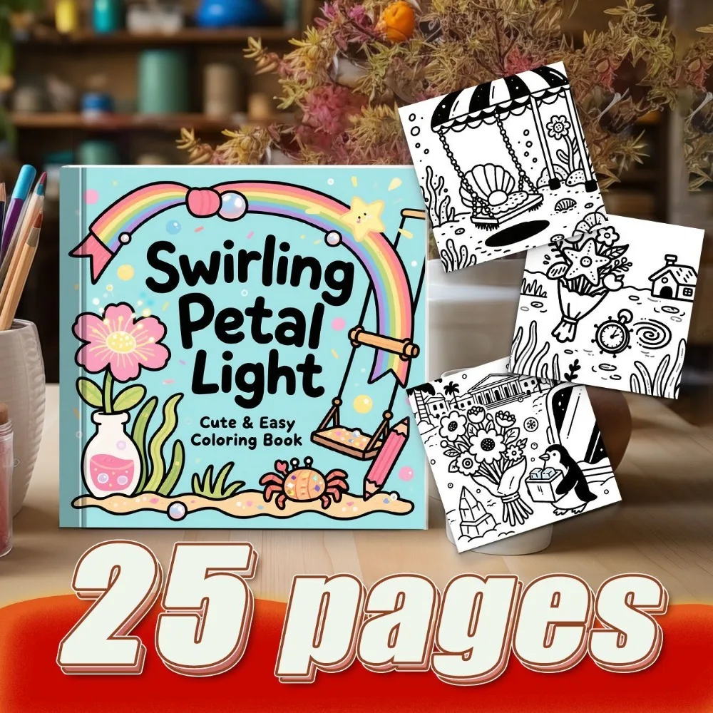 Picnic Scene Coloring Book Easy Creative Sketch Patterns For Art Training And Handmade Crafts With Sturdy Tear Resistant Paper