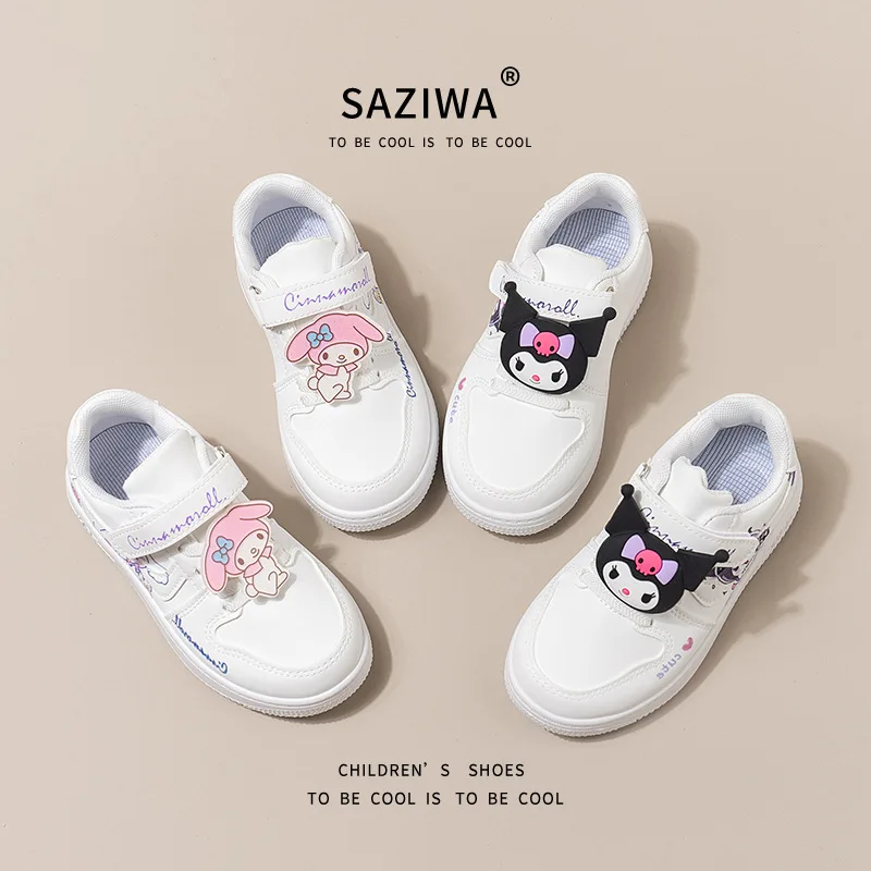 

Популярные кроссовки Sanrio Girl My Melody Kawaii, модные весенне-осенние сезонные кроссовки, студенческие аниме, детские белые кроссовки с героями мультфильмов, новый стиль