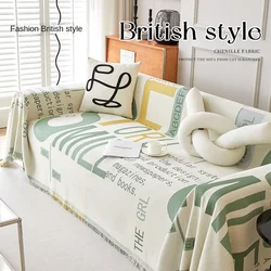 Geometry Chenille Sofa Cover Cloth Sofa Blanket Cover Full Cover Universal Couch Towel Cover Dust Proof Sofa Cushion Cover