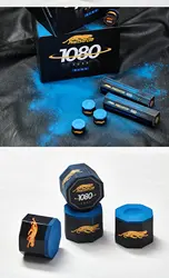 Tizas de billar Predator 1080 Pure, accesorio de billar, octogonal, Carom, azul