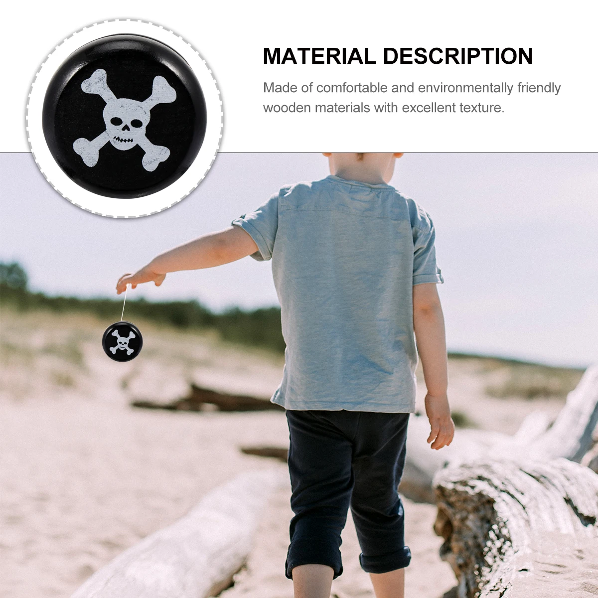 yoyo bola de madera yo-yoyo juguete dedo yo-yo juguetes educativos para niños