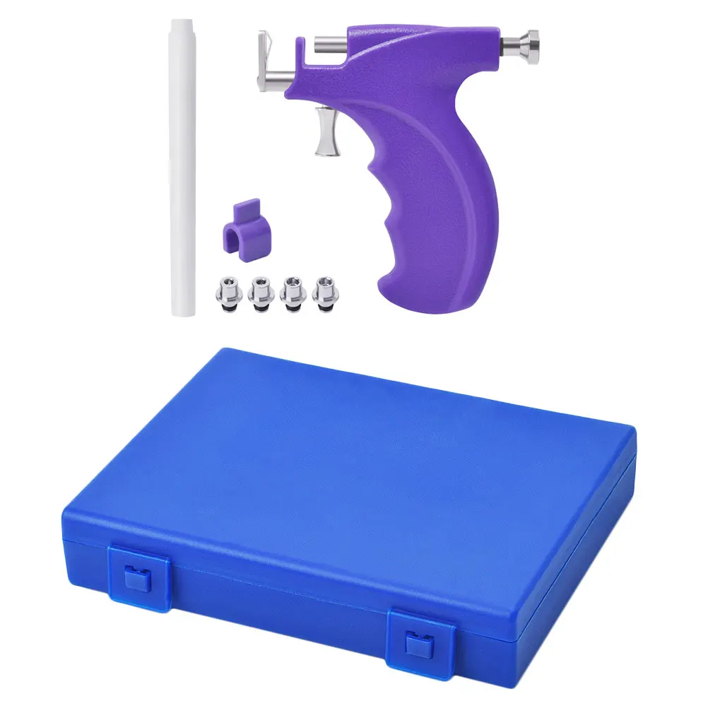 

Ear Piercing Ear Stud Tool Stainless Steel Earrings Shaped Needle Device Supplies Self Piercer Kit Efficient Work