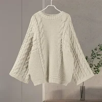 Yaminiya Winter Clothes Women Women's Turtleneck Long Sleeve Pink Sweater Prairie Chic Solid Vintage Sweater Oversize Pullover - Image 4