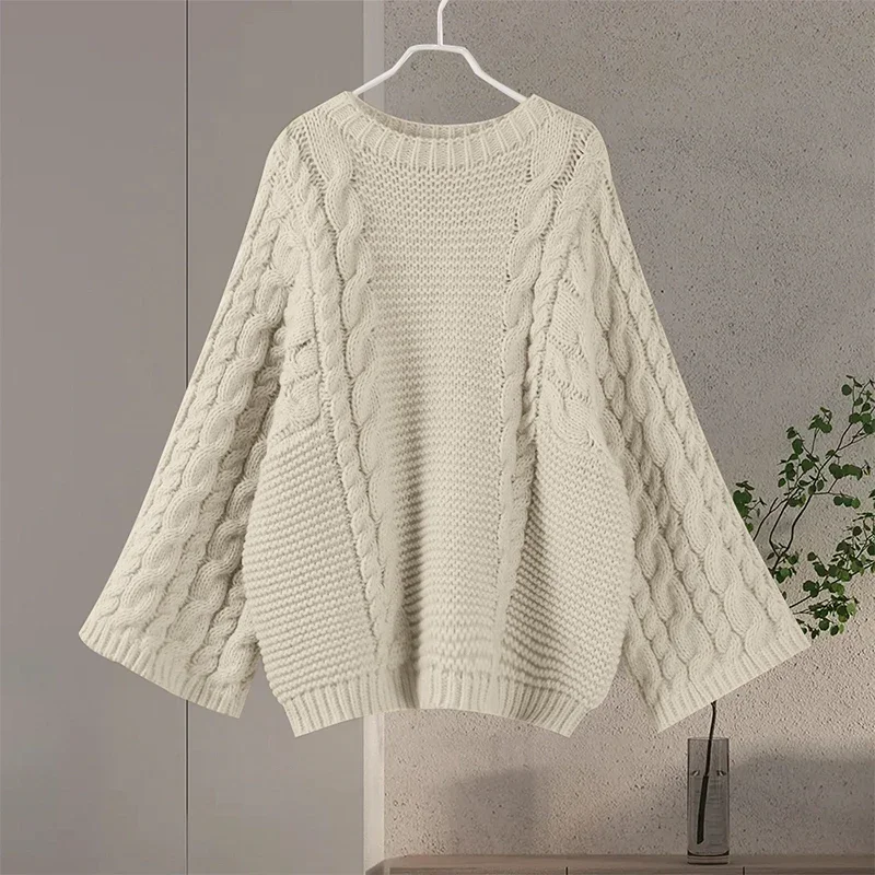 Yaminiya Winter Clothes Women Women's Turtleneck Long Sleeve Pink Sweater Prairie Chic Solid Vintage Sweater Oversize Pullover