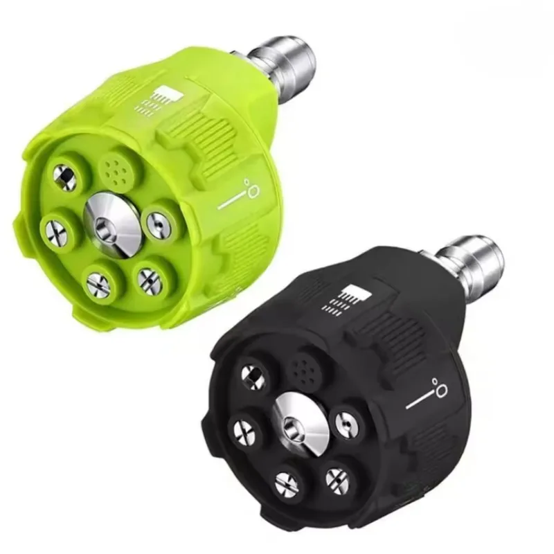 High Pressure Washer Spray Nozzle 0 15 25 40 Degree Rotation Watering Rinse Soap Nozzle Tip Garden Cleaning
