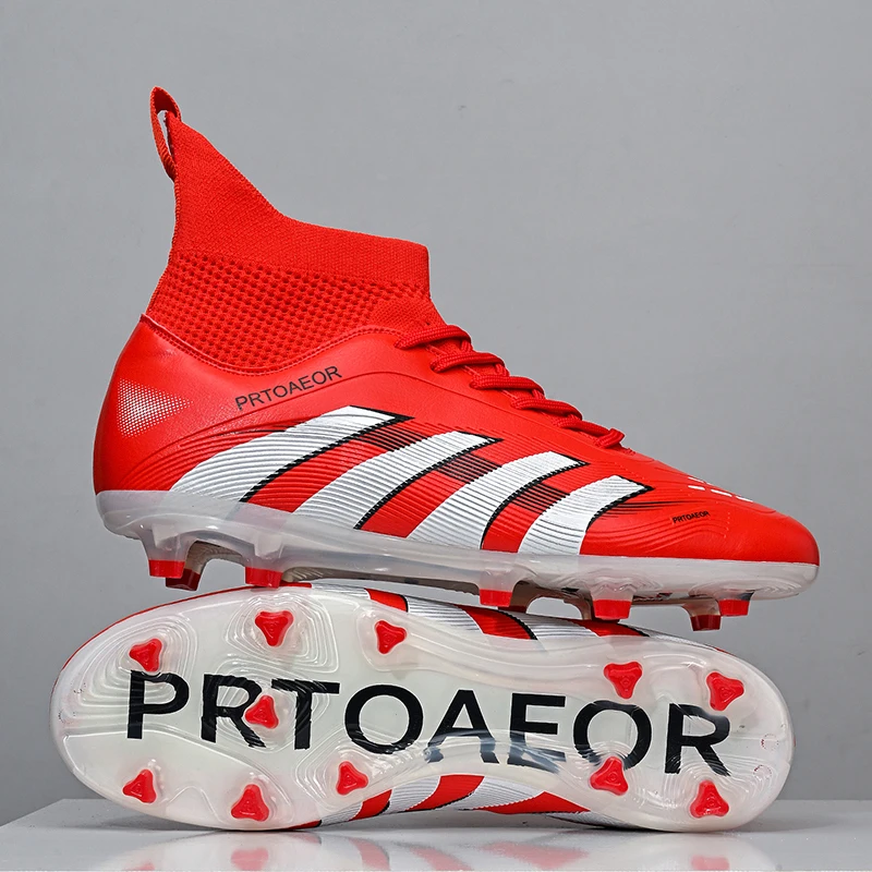 

Society Football Cleats TF/FG Soccer Shoe Man Football Boots Professional Non-slip Training Cleat Artificial Grass Sport Sneaker