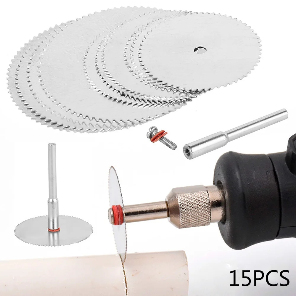 16 قطعة مجموعة شفرات منشار دائري صغير لقطع الخشب المعدني قرص الطحن الكهربائي أداة دوارة ملحقات أدوات السلطة #1