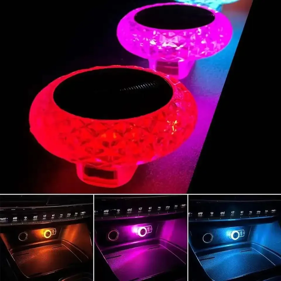 Portable Car USB Ambient Light Mini LED Decorative Atmosphere Lamps For Auto Interior Environment Light Computer Light Plug Play