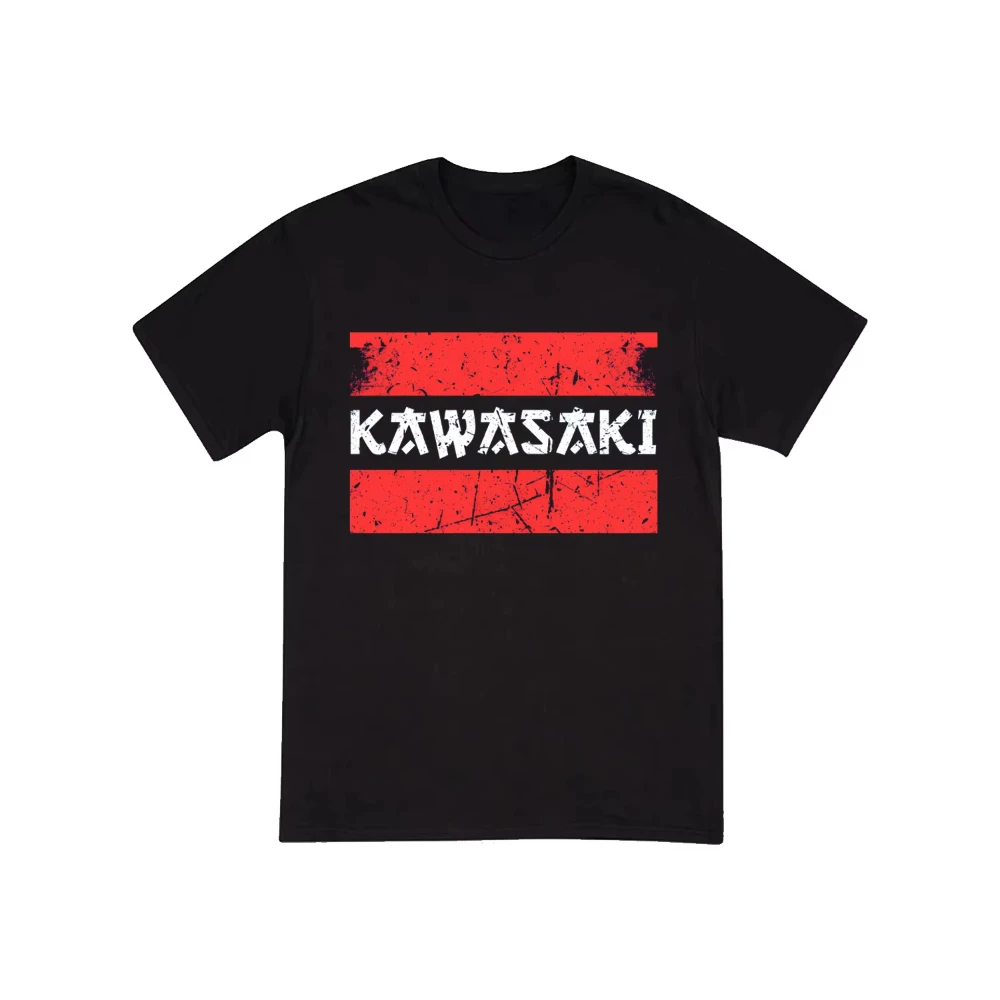 

Футболка с логотипом Kawasaki, новая летняя классическая футболка для езды на велосипеде на открытом воздухе, свободная футболка для взрослых, внедорожный мотоциклетный трикотаж, мода 2025 г.
