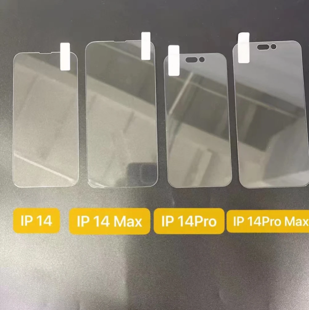 

100pcs Transparent Tempered Glass For iPhone 14 Pro Max Glass Screen Protector Protective Film