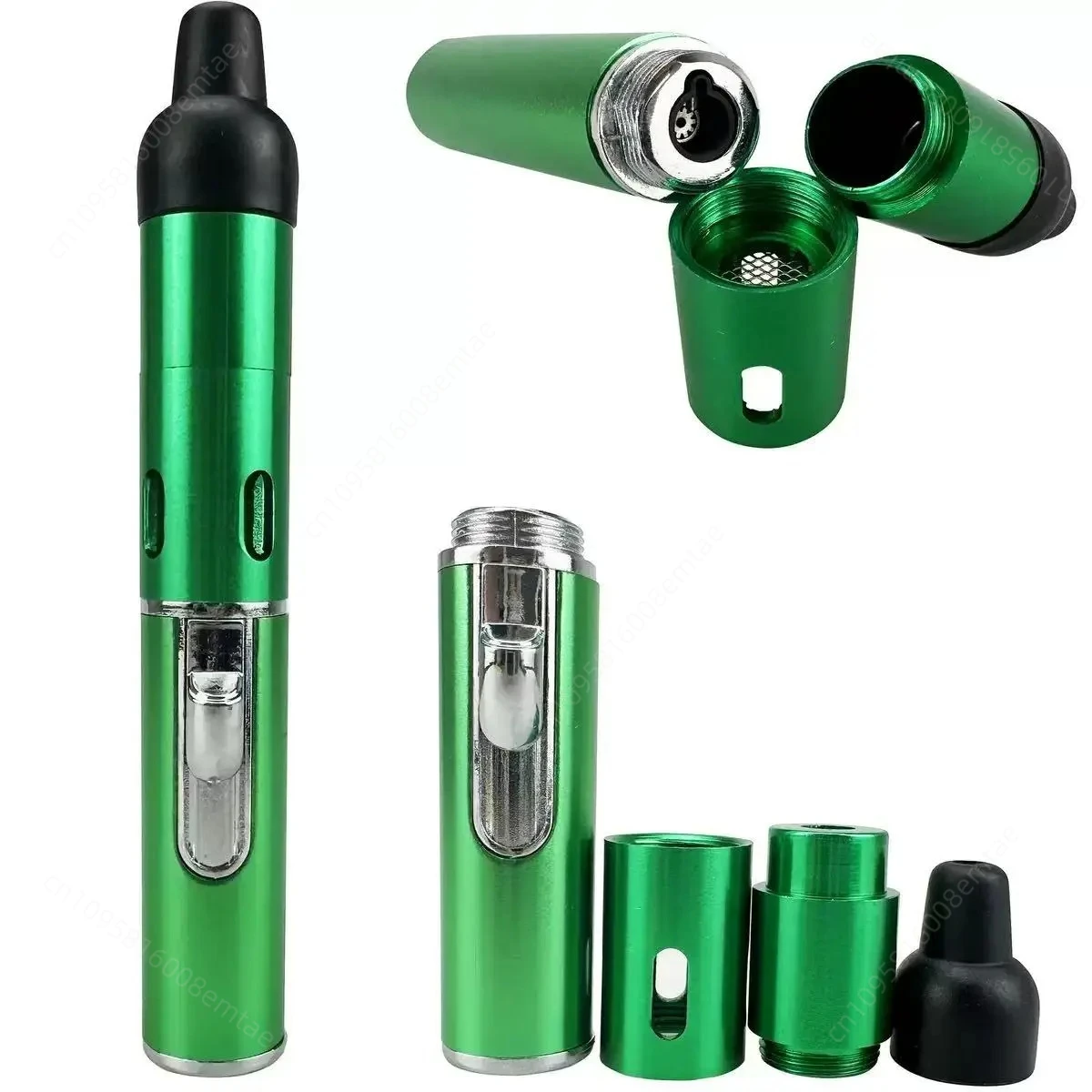 

new Hot Selling Multifunctional Aromatherapy Lighter Portable Mini Metal Pipe with Volcanic Stone