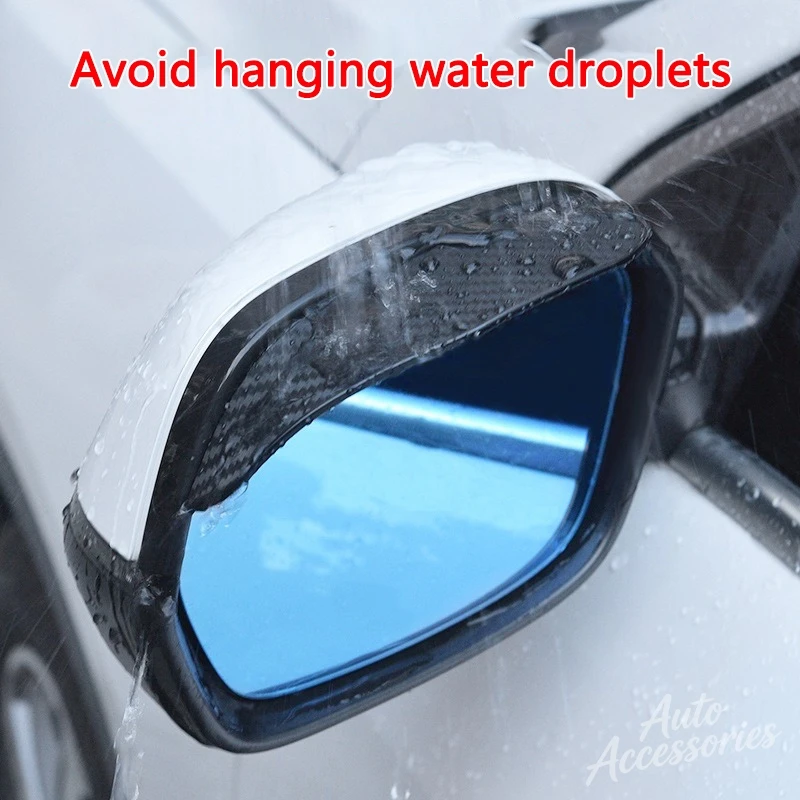 Car Rear View Mirror Rain Eyebrow Stickers Carbon Fiber Accessories For BMW M Sport M2 M3 M4 M5 M6 E46 E90 E60 E39 E36 F20 X3 X6 - view 4