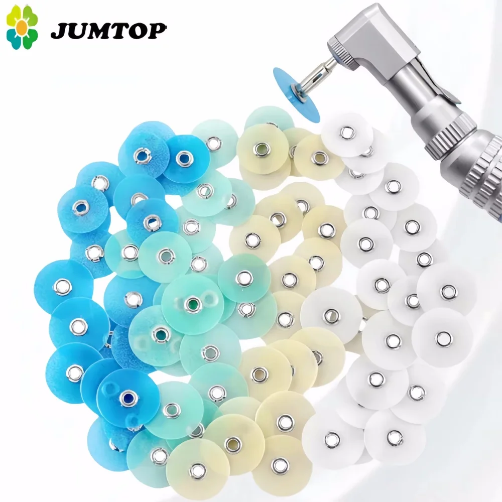 

40/80Pcs Dental Polishing Discs Gross Reduction Contouring Mandrel Stripes Set Dentistry Tool