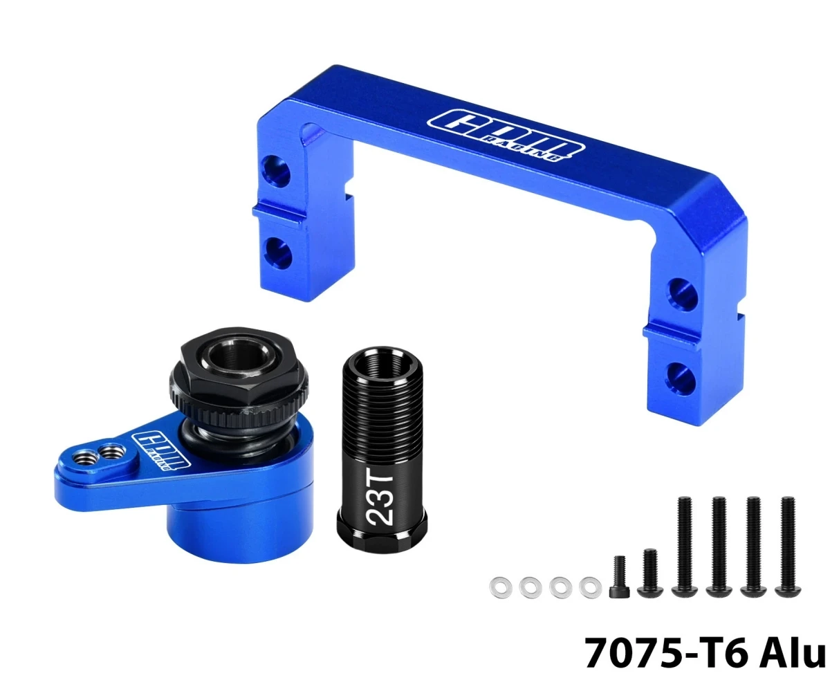 Aluminum Servo‑Mount & Servo‑Saver Arm Set For ARRMA Kraton 4S Outcast 4S Mojave 4S With 23T‑25T Spline Upgrade Steering Parts