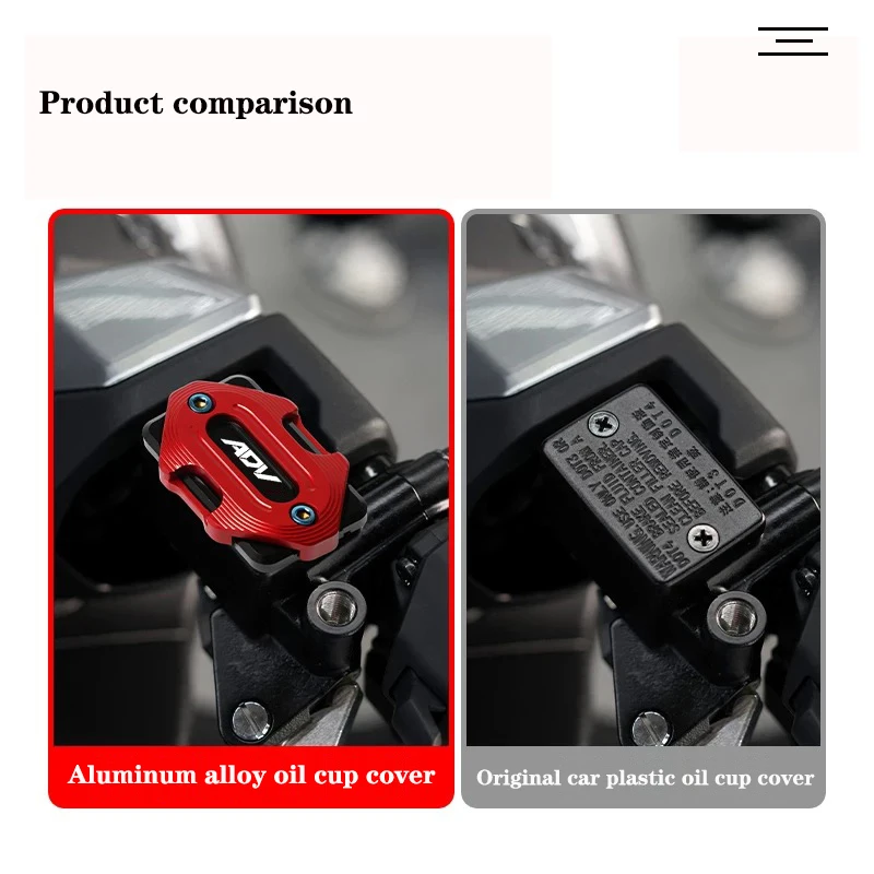 For HONDA ADV150 ADV350 ADV160 ADV 150 160 350 adv Motorcycle Aluminum Front Clutch Brake Fluid Reservoir Caps Oil Tank Cover