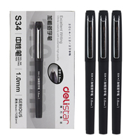 Deli 3/6pcs Gel Pen 1.0mm Black Ink Students Learn Office Promotion Wholesale Stationery Supplies Writing Signature Pen Bold Ink