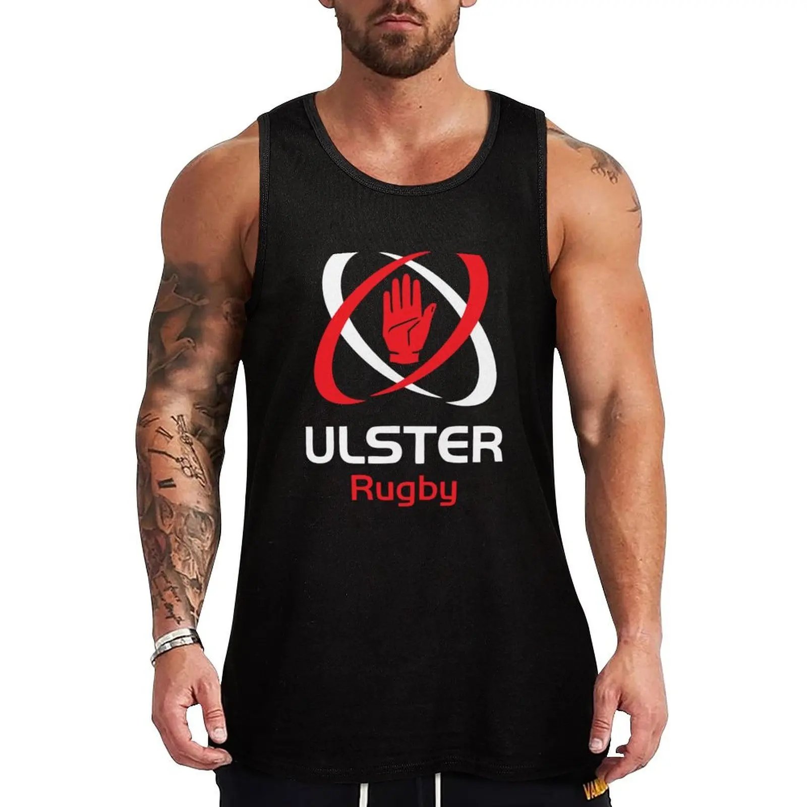 

IRFU - Iconic Ulster Rugby Design Tank Top Gym T-shirts for men Sports clothing summer clothes