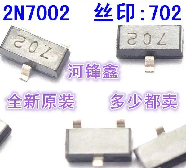 100pcs/lot 2N7002LT 2N7002 7002 SOT-23 In Stock