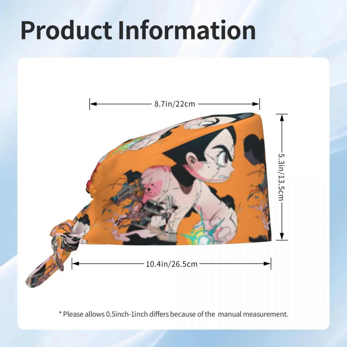 Casquette de travail Robot personnalisée Anime A-Astroed Boy, chapeaux chirurgicaux pour hommes et femmes, casquette de salle d'opération de film, casquette d'allaitement, chapeau de travail de laboratoire